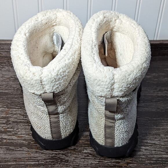 Bogs Women's B-Moc Chevron Beige Waterproof Cozy Slipper Boots Size 7 - Picture 4 of 6